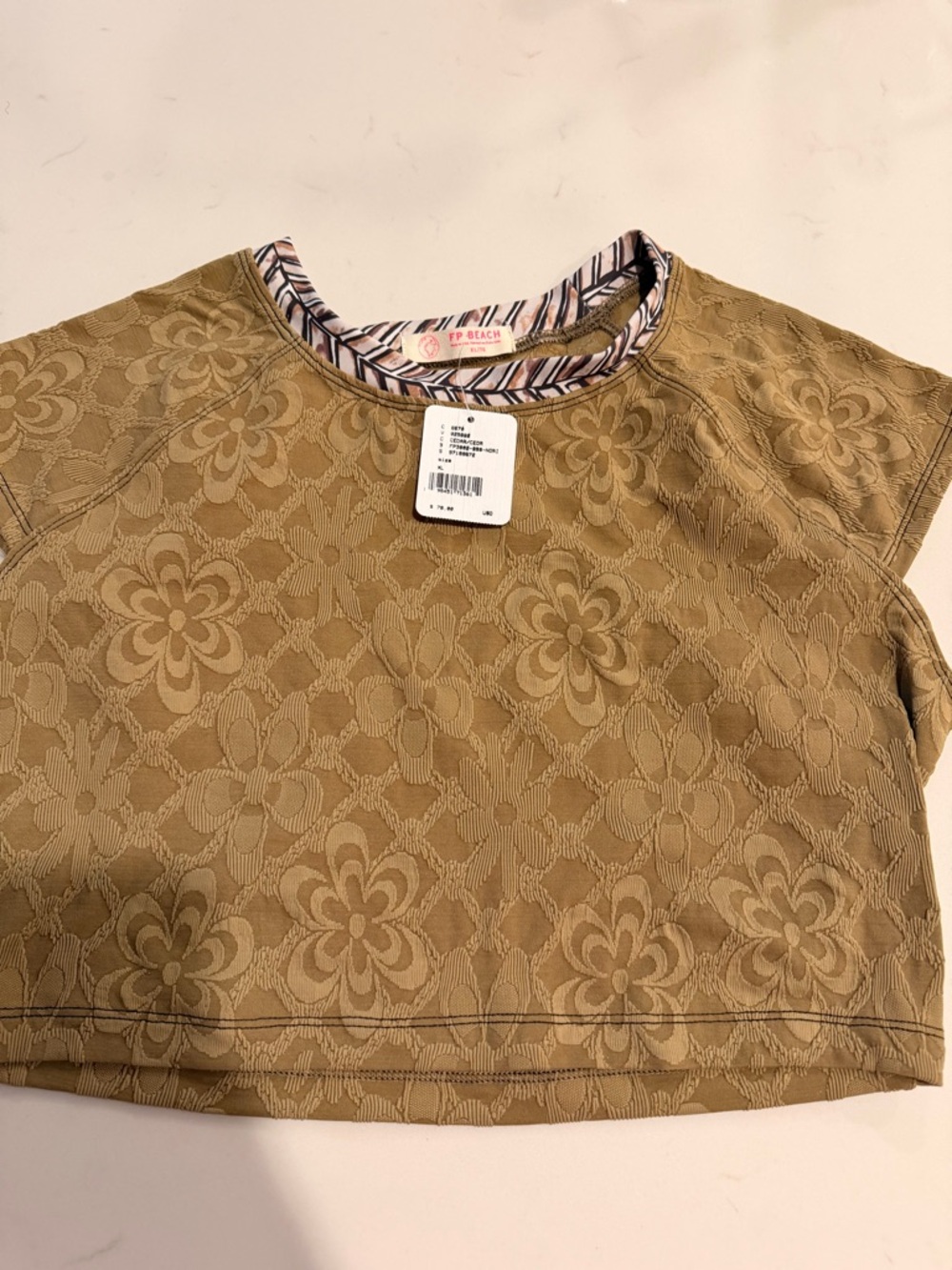 Free people cropped swim top size XL - Picture 1 of 2